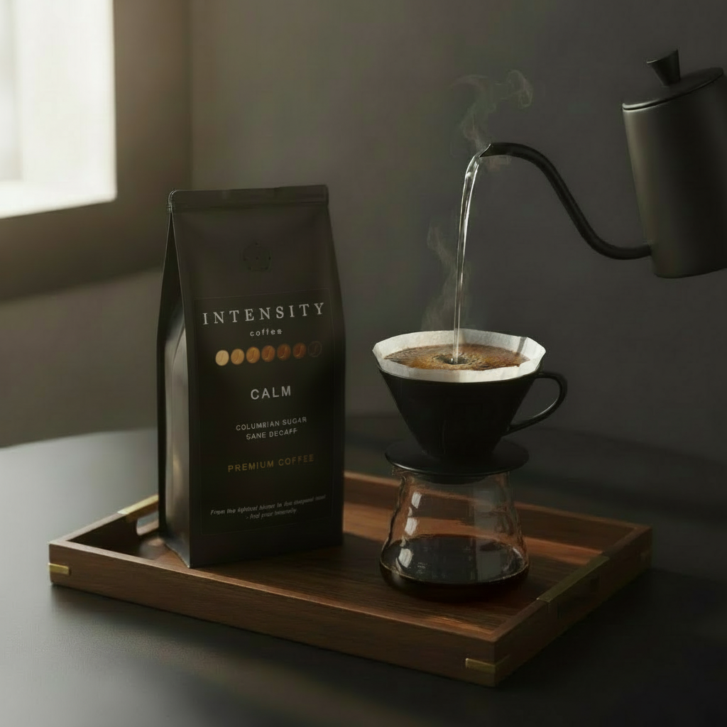 Calm Label on Bag Pour Over